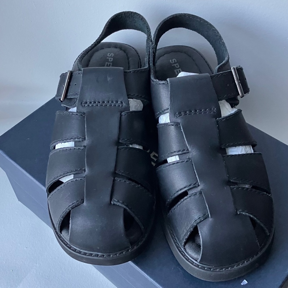 Sperry strap sandal men’s Miami black M9 | fishermen sandals | buckle strap